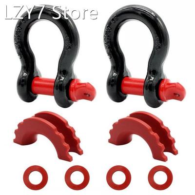 Tow Shackle Robber D Ring Bow Shackle Isolator 2 Pack Towing