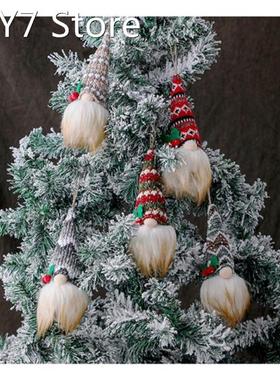 Christmas Elf Doll Faceless Stripe Santa Claus With LED Ligh