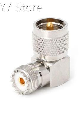 UHF PL259 Male Plug To SO239 Female Jack Right Angle 90 Degr