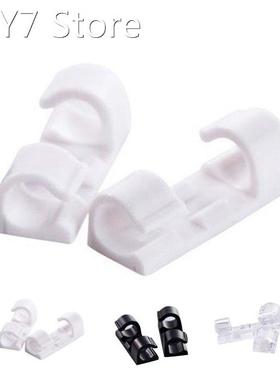 20pcs Cable Organizer Winder Self-adhesive Cord Desk Wire Ea