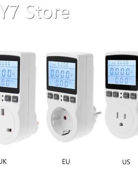 Digital Power Meter Socket Meter Current Voltage Watt Electr