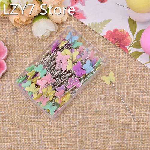 100Pcs/lot Diy Patchwork Pin With Box DIY Button Head Pins S