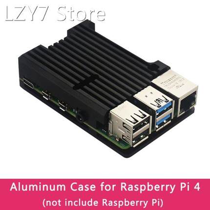 Raspberry Pi 4 Model B Aluminum Alloy Case CNC Box Housing f