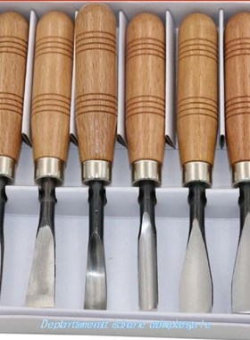 6 pcsSet hand carving tools chisel woodcut chip part costume
