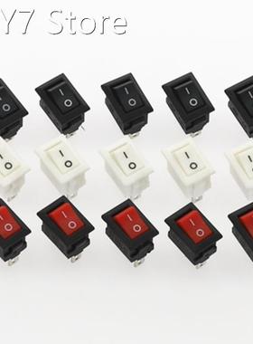 10Pcs Push Button Switch 10x15mm SPST 2Pin 3A 250V KCD11 Sna