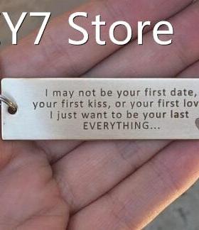 Personalized Stainless Steel Engraved Keychian,Boyfriend Gif