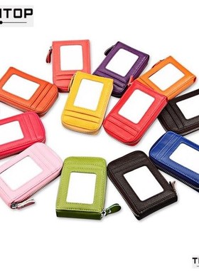 Genuine Leather Men Wallet Coin Purse Card Holder for women