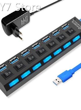 USB Hub 3.0 Hub USB 3 0 Multi USB Splitter USB 3 Hab Use Pow