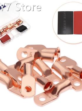 AWG 1/2/4/8 Copper Ring Terminal Wire Cable Crimp Connector