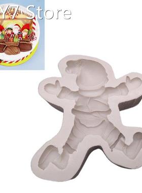 Christmas Santa Cookie Mould Silicone Mold Fondant Cake Deco