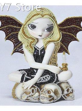New Diamond Drawing Kit DIY Witch Girl with Wing Skull Speci
