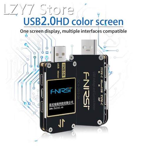 FNB38 Current Voltage Meter USB Tester QC4+ PD3.0 2.0 PPS Fa