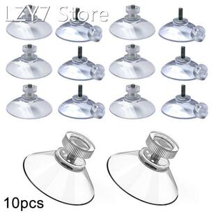 Clear Suction Strong Mushroom Vacu Nut Head Thumb 10PCS Cups