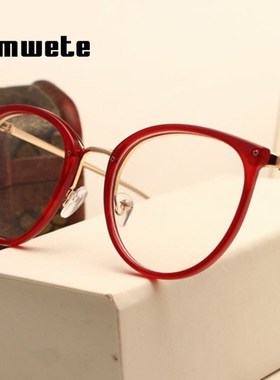 Optical Transparent Glasses Myopia Nearsighed Red Frames 20