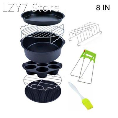 2022 New 9pcs/set 6/7/8 Inches Air Fryer Accessories Kitchen