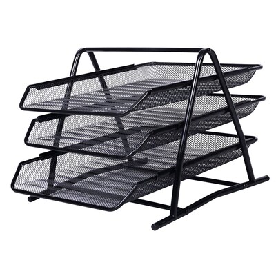 Metal A4 Paper Office Mesh Docut File Paper Letter Tray Orga