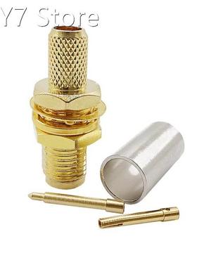 1Piece Brass SMA Female / RP SMA Female Jack Crimp Connector