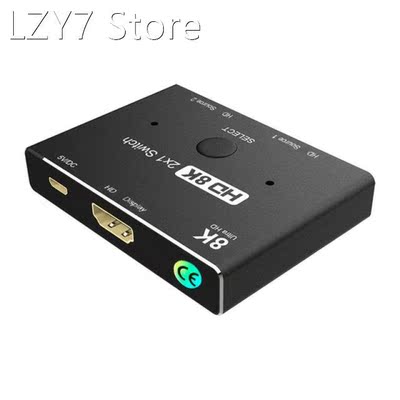 2X1 HDMI-Compatible 2.1 Switcher 2 In 1 Out Switch Selector