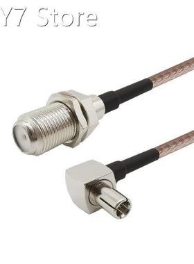 1Meter Right Angle TS9 Male to F Female RF Connector RG316 C