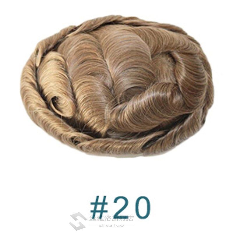 long  high quality skin toupee human hair 8 x 10 european ha