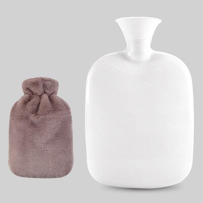2000ml Safe Hot Water Bottle Soft Warm Winter Portable Reusa