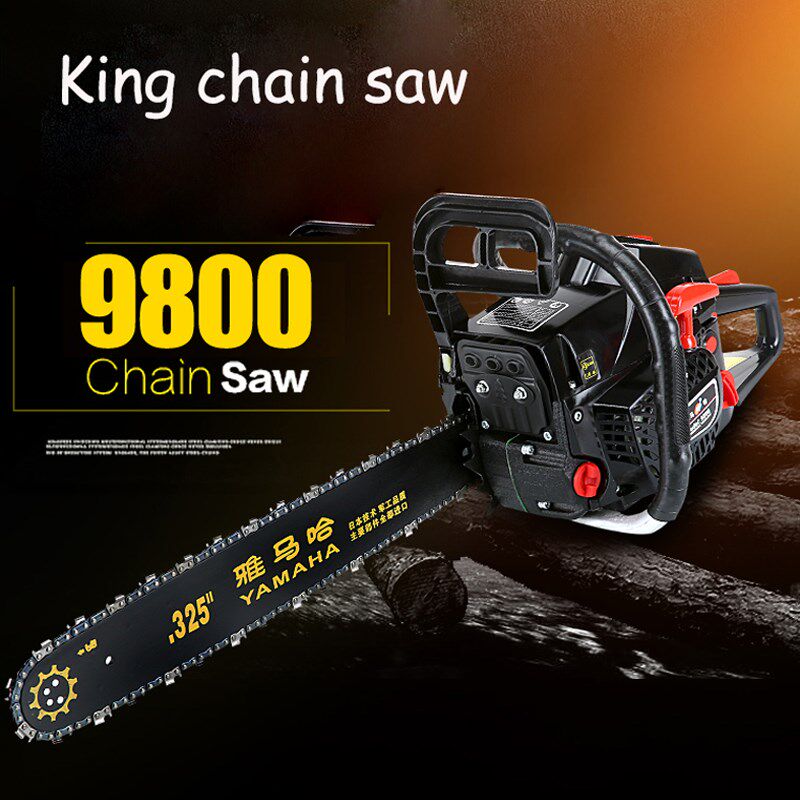 4.8KW High Power Chain Saw Handheld Gasoline Saws Wood Cutti