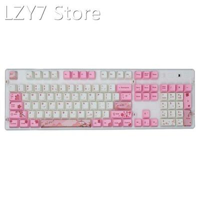 1 Set Replaceable PBT 104 Pcs KeyCaps OEM Height Colorful Ma