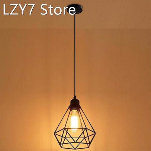 Metal Ceiling Lights Retro Dinning Room Bedroom HangLamp Met