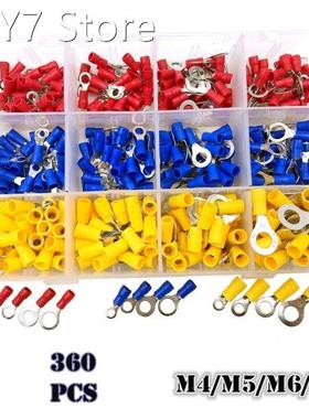 360pcs/Set Assortment Crimp Terminals AWG22-16/16-14/12-10