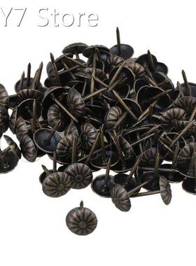 100pcs Iron Furniture Decorative Antique Daisy Upholstery Na