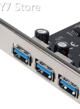 4 Port PCI-E to USB 3.0 HUB PCI Express Expansion Card Adapt