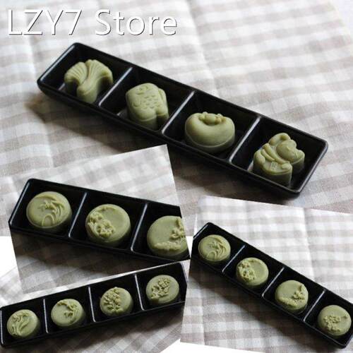 2022 New 50g Moon Cake Mold 4 Plum Orchid Stamps Mooncake Ha