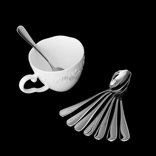8 Pcs Demitasse Espresso Steel Stainless Spoon Tea Coffee So