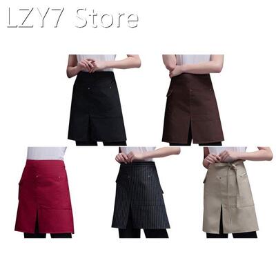 2022 New Short Waist Apron Adjustable Wasit Strap with Pocke