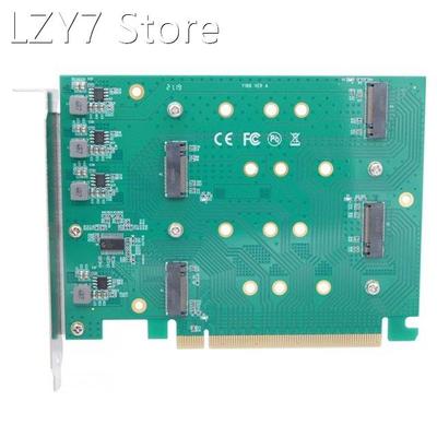 1 Piece of PCI-E 3.0 X16 Split Into 4 NVME M.2 Solid State S