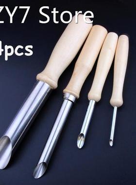 4PCS Round Hole Circle Shaping Pottery Clay Modeling Sculptu