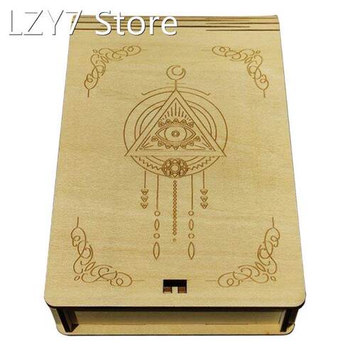 2022 New Handmade Wood Macabre Tarot Card Trinket Box with L