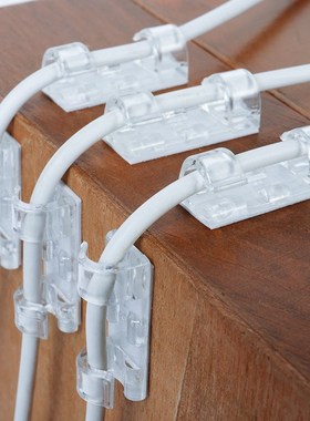 100pcs/pack Self-adhesive Wire Organizer Line Cable Clip Buc