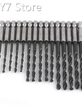 15pcs/Lot High Speed Steel Drll Bits Hex Shank Twist Drill B