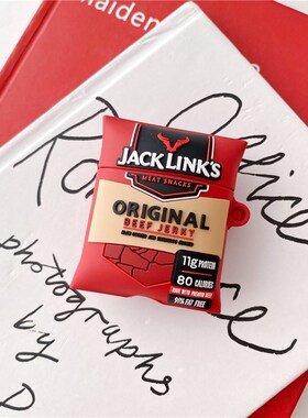 Funny JACK LINKS British Beef Jerky Earphone Case for AirPo