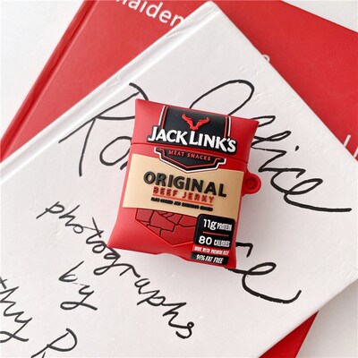 Funny JACK LINKS British Beef Jerky Earphone Case for AirPo
