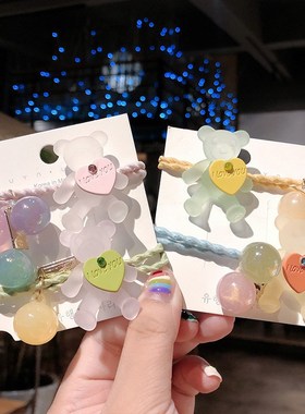 Super cute cute cartoon cubs, leather tendons, ball hair ci