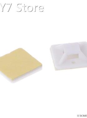 100pcs 20x20mm Self Adhesive Cable Wire Zip Tie Mounts Mount