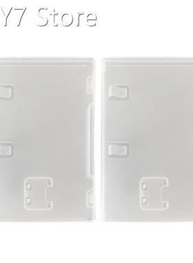 2pcs Game Card Storage Case Transparent Plastic Cartridge Ho