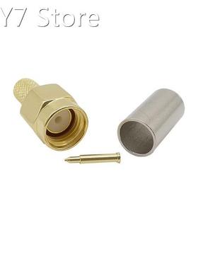 1Pcs SMA Male Connector Brass Gold plated SMA Plug for Solde