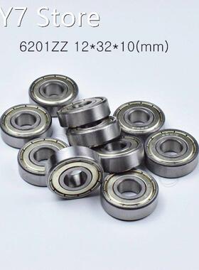 10pcs 6201ZZ 12*32*10(mm) chrome steel Metal Sealed High s