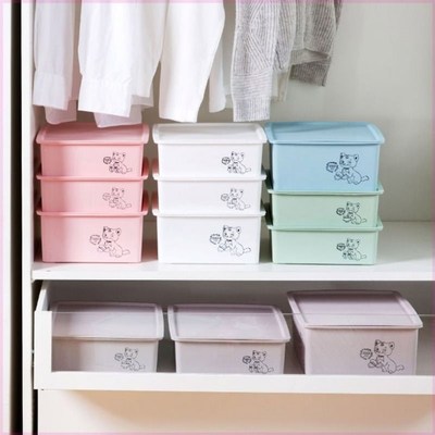 Socks box underwear basket divided socks with full cover