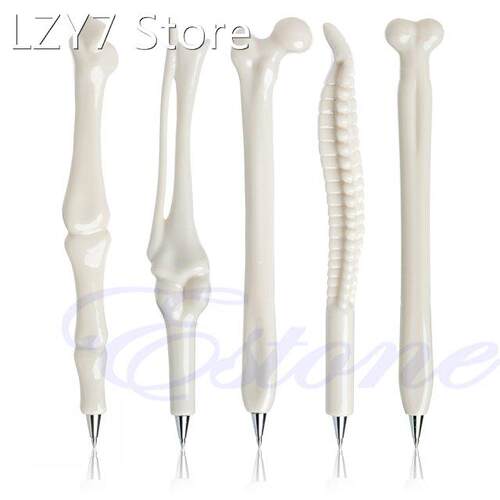 5Pcs Modish Ball Point Pen Bone Shape Radiographer Nurse Doc