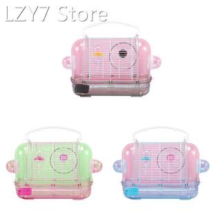 Hamster Plastic Travel Case Bird Carrier Parrot Carrying Cag