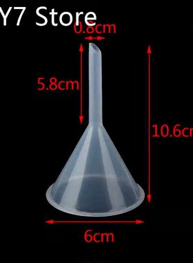 1pcs Useful 60mm Mouth Dia Laboratory Clear White Plastic Fi